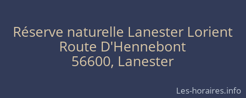 Réserve naturelle Lanester Lorient