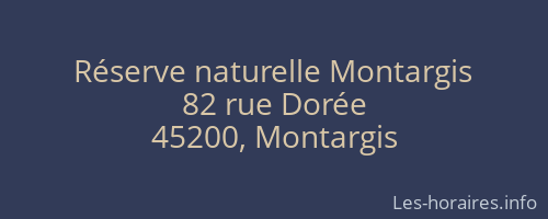 Réserve naturelle Montargis