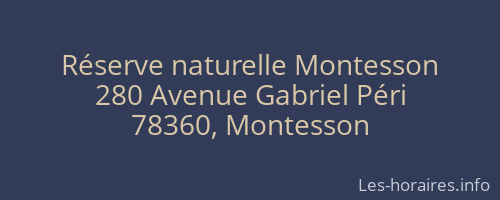 Réserve naturelle Montesson