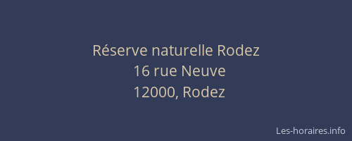 Réserve naturelle Rodez