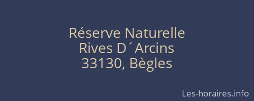 Réserve Naturelle
