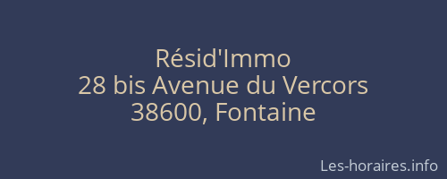 Résid'Immo