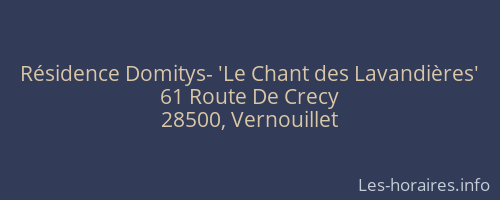 Résidence Domitys- 'Le Chant des Lavandières'