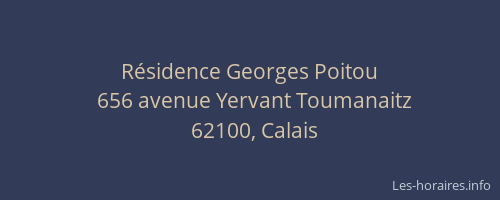 Résidence Georges Poitou