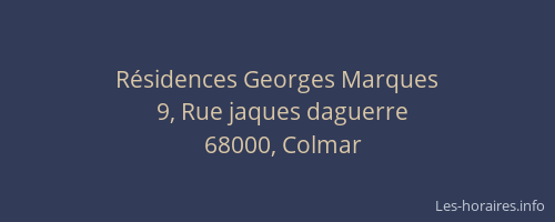 Résidences Georges Marques