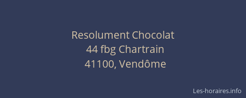 Resolument Chocolat