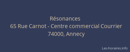 Résonances