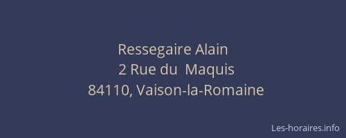 Ressegaire Alain