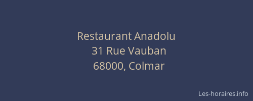 Restaurant Anadolu