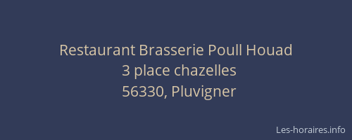 Restaurant Brasserie Poull Houad