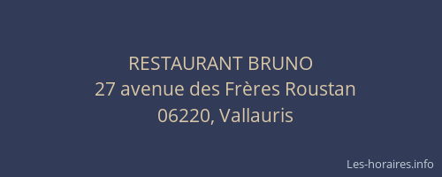 RESTAURANT BRUNO