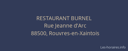 RESTAURANT BURNEL