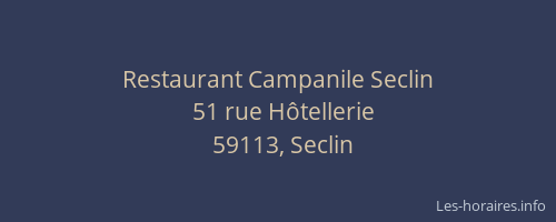Restaurant Campanile Seclin