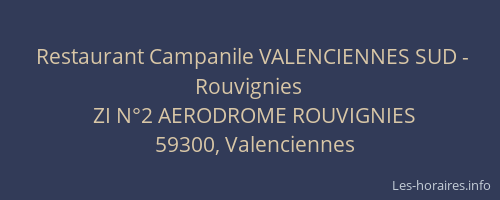 Restaurant Campanile VALENCIENNES SUD - Rouvignies