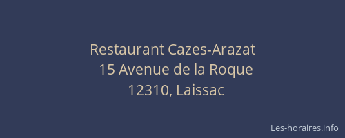 Restaurant Cazes-Arazat