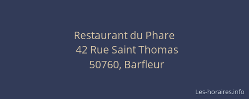 Restaurant du Phare