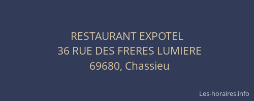 RESTAURANT EXPOTEL