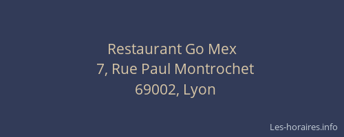Restaurant Go Mex