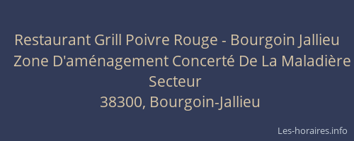 Restaurant Grill Poivre Rouge - Bourgoin Jallieu