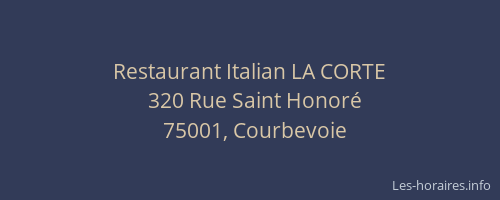 Restaurant Italian LA CORTE