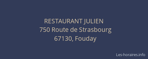 RESTAURANT JULIEN