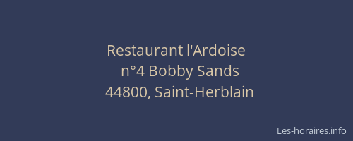 Restaurant l'Ardoise