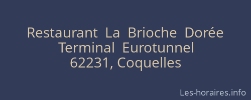 Restaurant  La  Brioche  Dorée