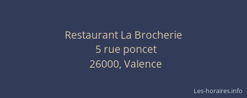 Restaurant La Brocherie