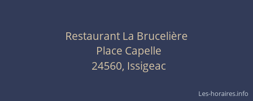 Restaurant La Brucelière