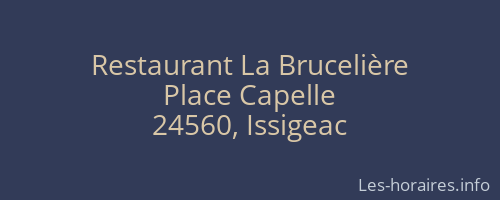 Restaurant La Brucelière