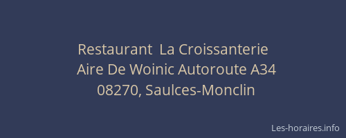 Restaurant  La Croissanterie