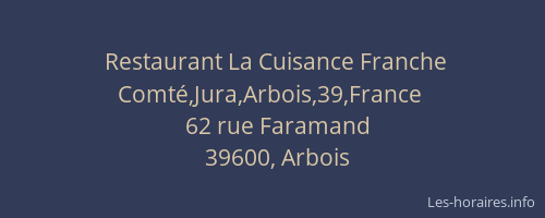 Restaurant La Cuisance Franche Comté,Jura,Arbois,39,France