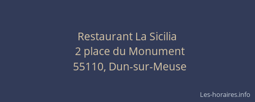 Restaurant La Sicilia