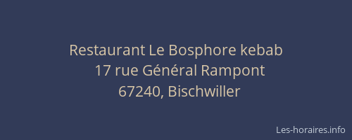 Restaurant Le Bosphore kebab