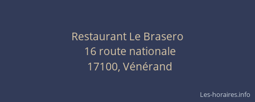Restaurant Le Brasero