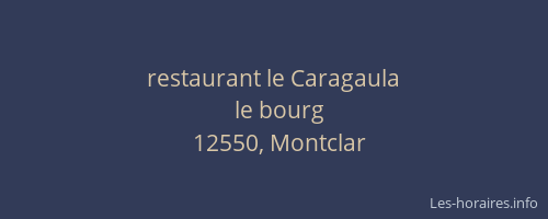 restaurant le Caragaula
