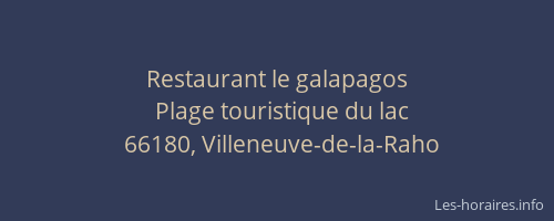 Restaurant le galapagos