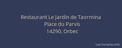 Restaurant Le Jardin de Taormina