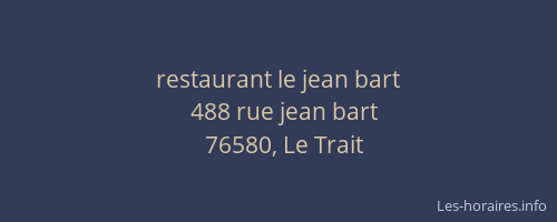restaurant le jean bart