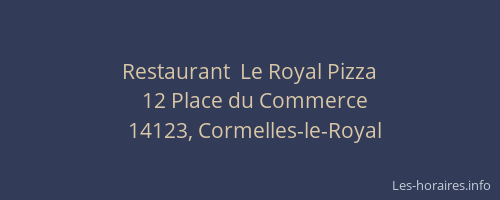 Restaurant  Le Royal Pizza
