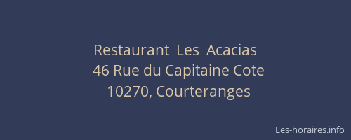 Restaurant  Les  Acacias