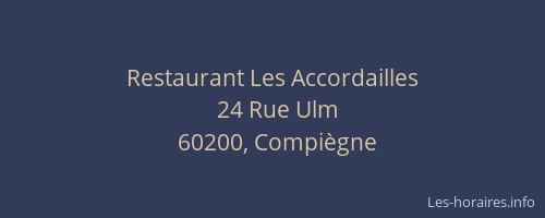 Restaurant Les Accordailles