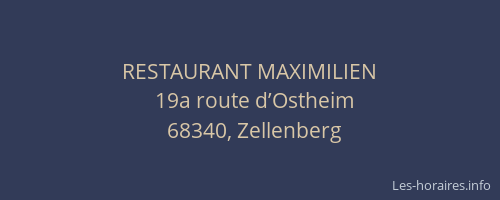 RESTAURANT MAXIMILIEN