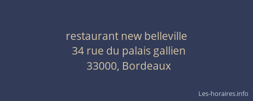 restaurant new belleville