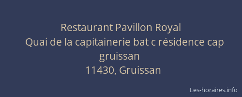 Restaurant Pavillon Royal