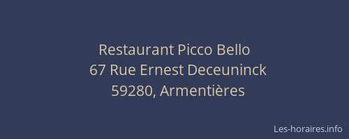 Restaurant Picco Bello