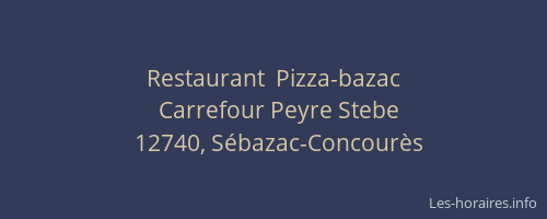 Restaurant  Pizza-bazac
