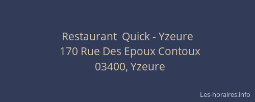 Restaurant  Quick - Yzeure
