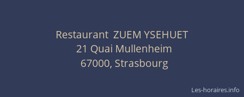 Restaurant  ZUEM YSEHUET