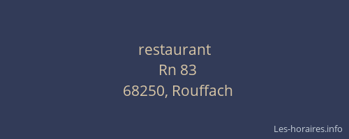 restaurant